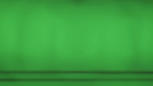 Old Vintage Television Green Screen Closeup
