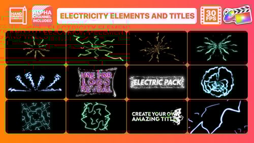 Electricity Elements And Titles | FCPX