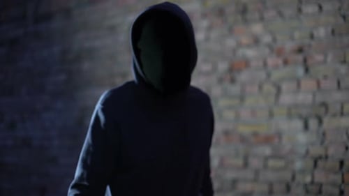 Hooligan anónimo, amenaza con arma de fuego, robo, agresión, criminal armado