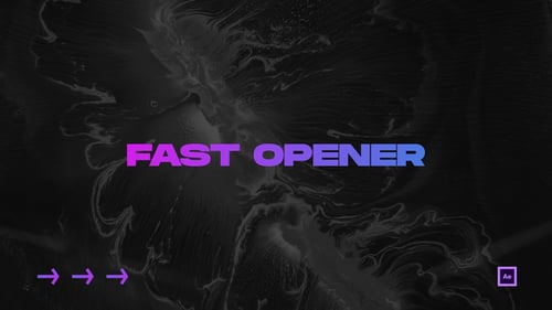 Dynamic Glitch Typography Fast Intro Opener