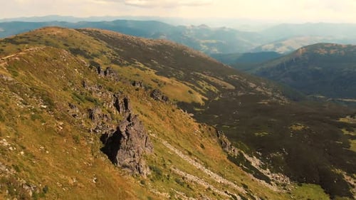 Mountainous Landscape Aerial View
