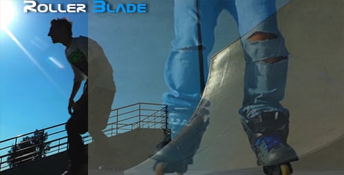 Skater Does Tricks at Urban Skate Park
