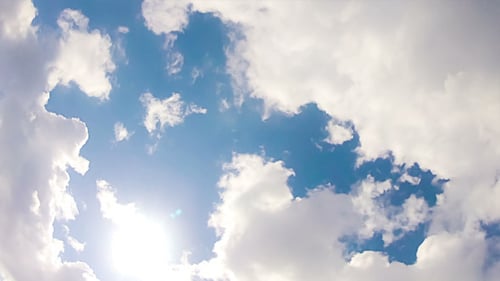 White Clouds In Blue Sky