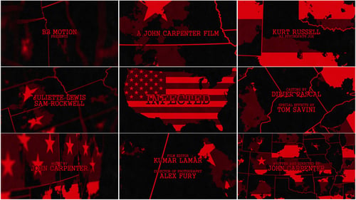 Gritty Cinematic Horror Title Sequence with Distressed Map and Grunge Effects