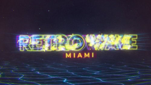 Neon Glitch Cyberpunk Title Logo Intro Reveal