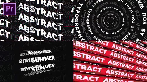 Abstract Typography, Titles ft. typography & creative typography - Envato