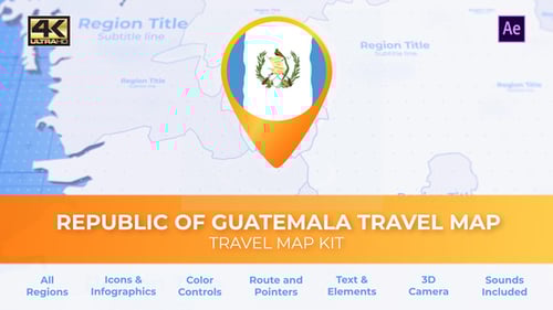 Mapa de Guatemala - Mapa turístico de la República de Guatemala
