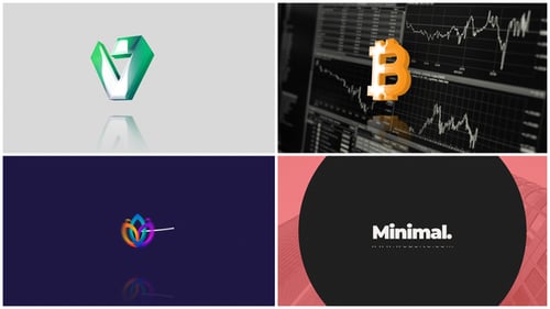 Modern Geometric 3D Logo Reveal with Custom Tagline