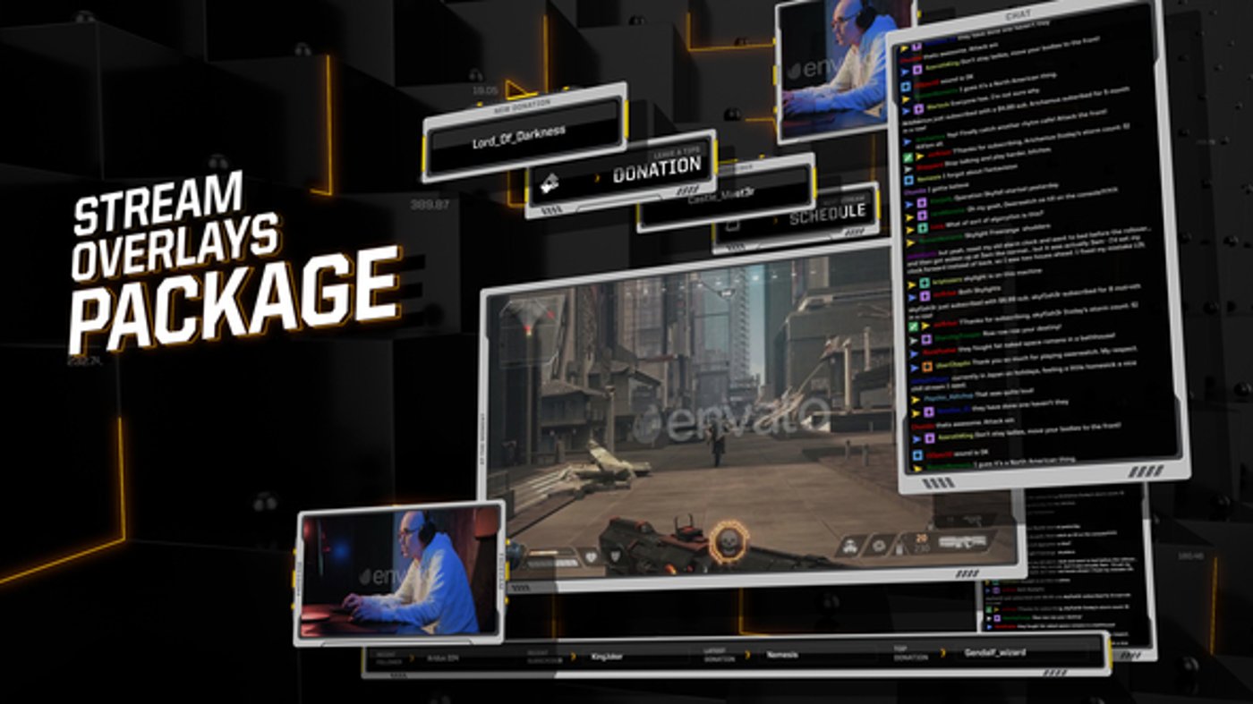 Stream Overlays Package, Broadcast Packages ft. live streaming & banner ...