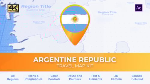 Mapa de Argentina - Mapa turístico de la República Argentina