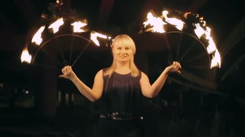 Feuerfan-Tanz