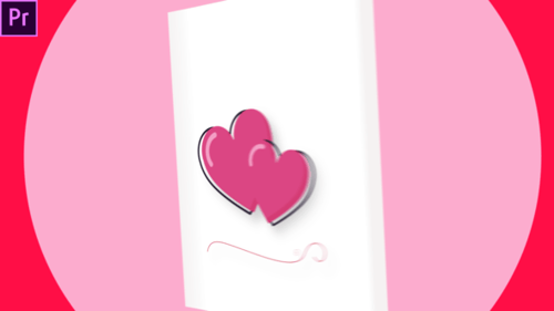 Animated Love Heart Logo Reveal