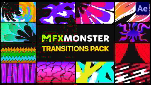 Stylish Colorful Transitions | After Effects