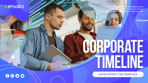 Dynamic Corporate Business Timeline Presentation Slideshow