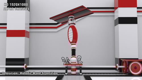 Futuristic Robotic Arm Screen Reveal Intro