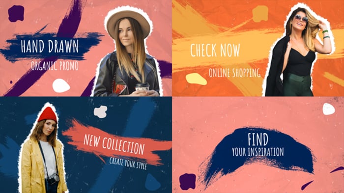 Dynamic Collage Photo Slideshow with Animated Typography, Video ...