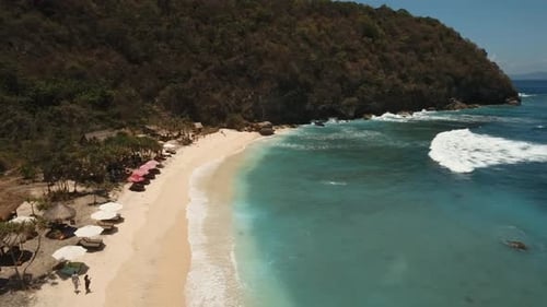 Aerial View Beautiful Beach