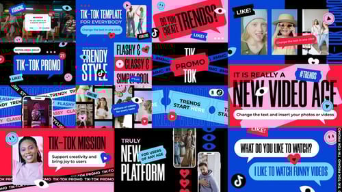 Dynamic Social Media Video Promotion with Bold Text Animations