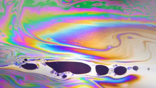 Mesmerizing Iridescent Colors Swirling Abstract Background