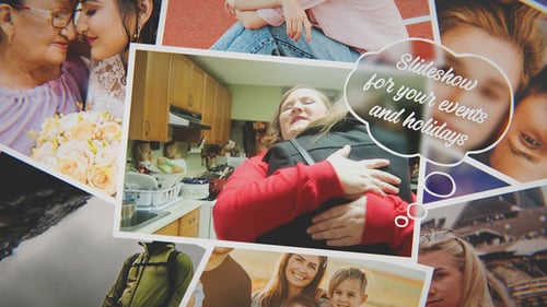Elegant Photo Slideshow with Animated Doodle Overlays