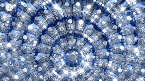 Diamonds With Blue Circles