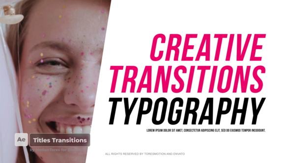 Cover for Titles Transitions \ After Effects