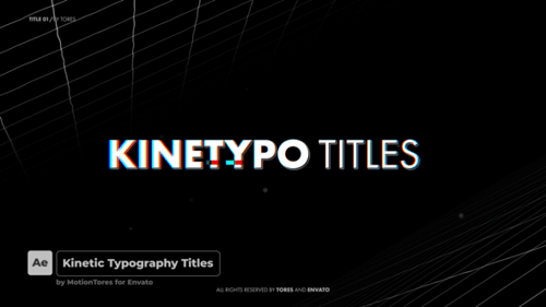 Modern Kinetic Typography Glitch Text Animations