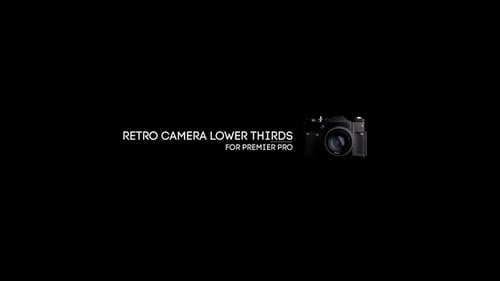 Retro Camera Lower Thirds