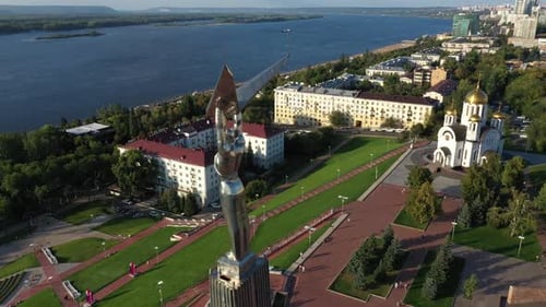 High Monument From a Bird's Eye View