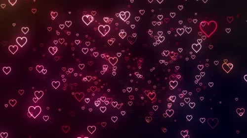 Glühende romantische Herzen der Liebe