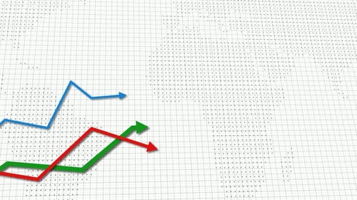 3d Business Graph Animation