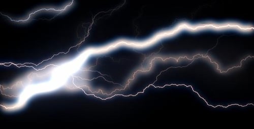 Powerful Lightning Bolts Overlay Effect