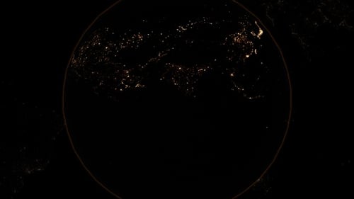 Earth Map Sparkling