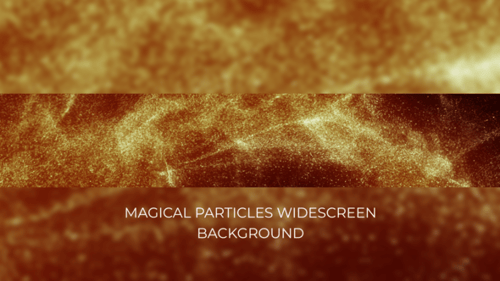 Golden Shimmering Particle Flow Abstract Background