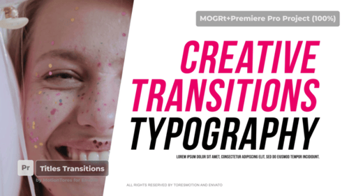 Dynamic Text Animations and Modern Title Transition Pack