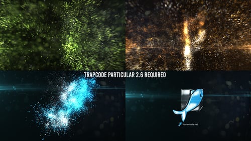 Dynamic Glowing Particle Logo Reveal