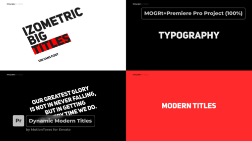 Titres dynamiques \ Premiere Pro