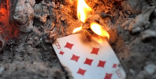 Card Is Burned In The Fire