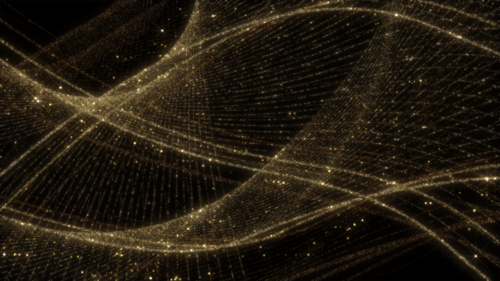 Elegant Golden Shimmering Lines Abstract Background