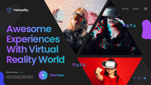 Futuristic Glitch Technology Promo Slideshow