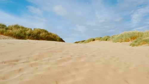 The Dunes of Camber Sands Beach, East Sussex, England, UK