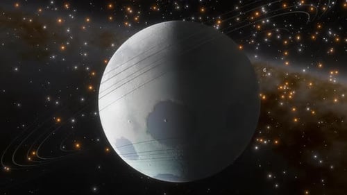 Weltraum-Hintergrund - Rocky Exoplanet