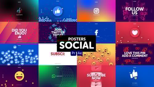 Dynamic Social Media Engagement Motion Graphics Pack