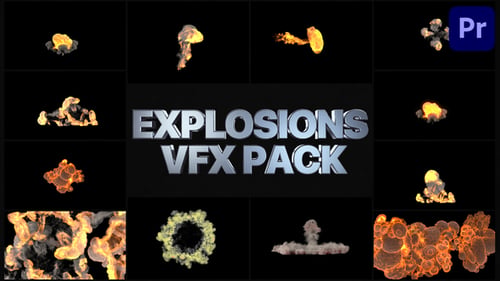 Explosions Pack | Premiere Pro MOGRT