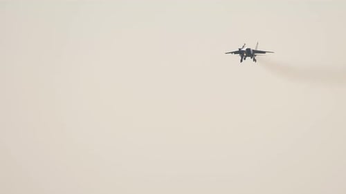 Fighter Jet Flying in the Sky