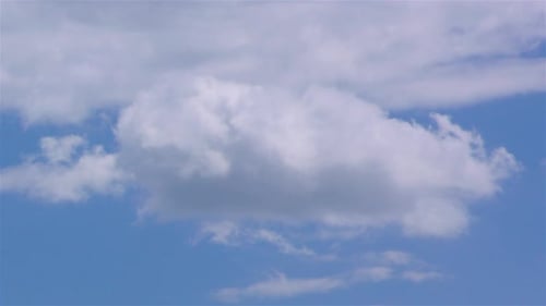 Zeitraffer Bewegung Wolken Blauer Himmel Hintergrund