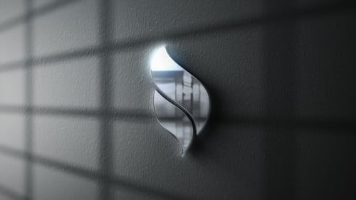 Volumetric Wall Shadow Logo