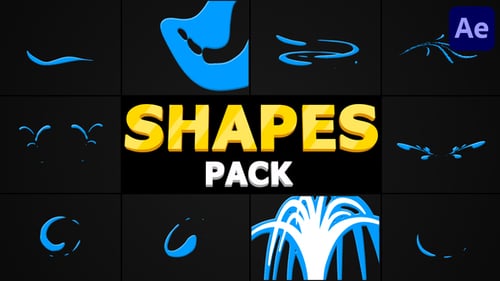 Dynamic Hand-Drawn Fluid Shape Animation Pack