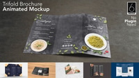 Trifold Brochure Animated Mockup Set