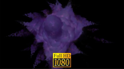 Dynamic Purple Smoke Explosion Reveal Transition
